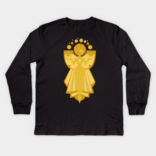 Diamond Authority - Yellow Diamond Kids Long Sleeve T-Shirt